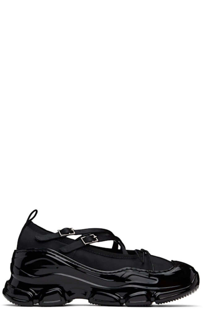 Черные классические балетки Criss Cross Tracker Simone Rocha
