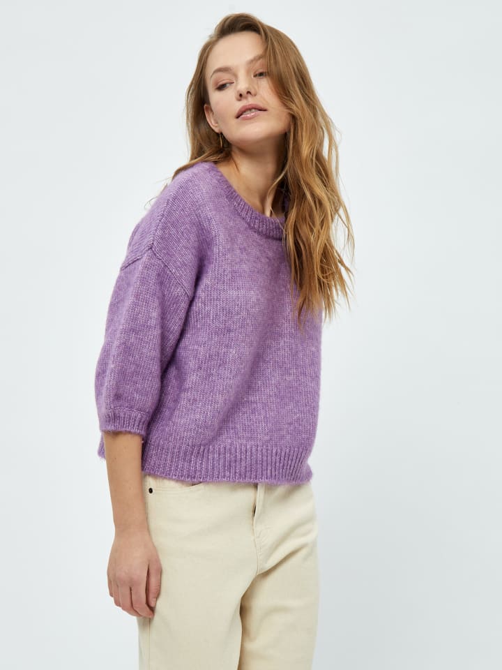 

Свитер цвета Мальва-роза пурпурная меланж Peppercorn