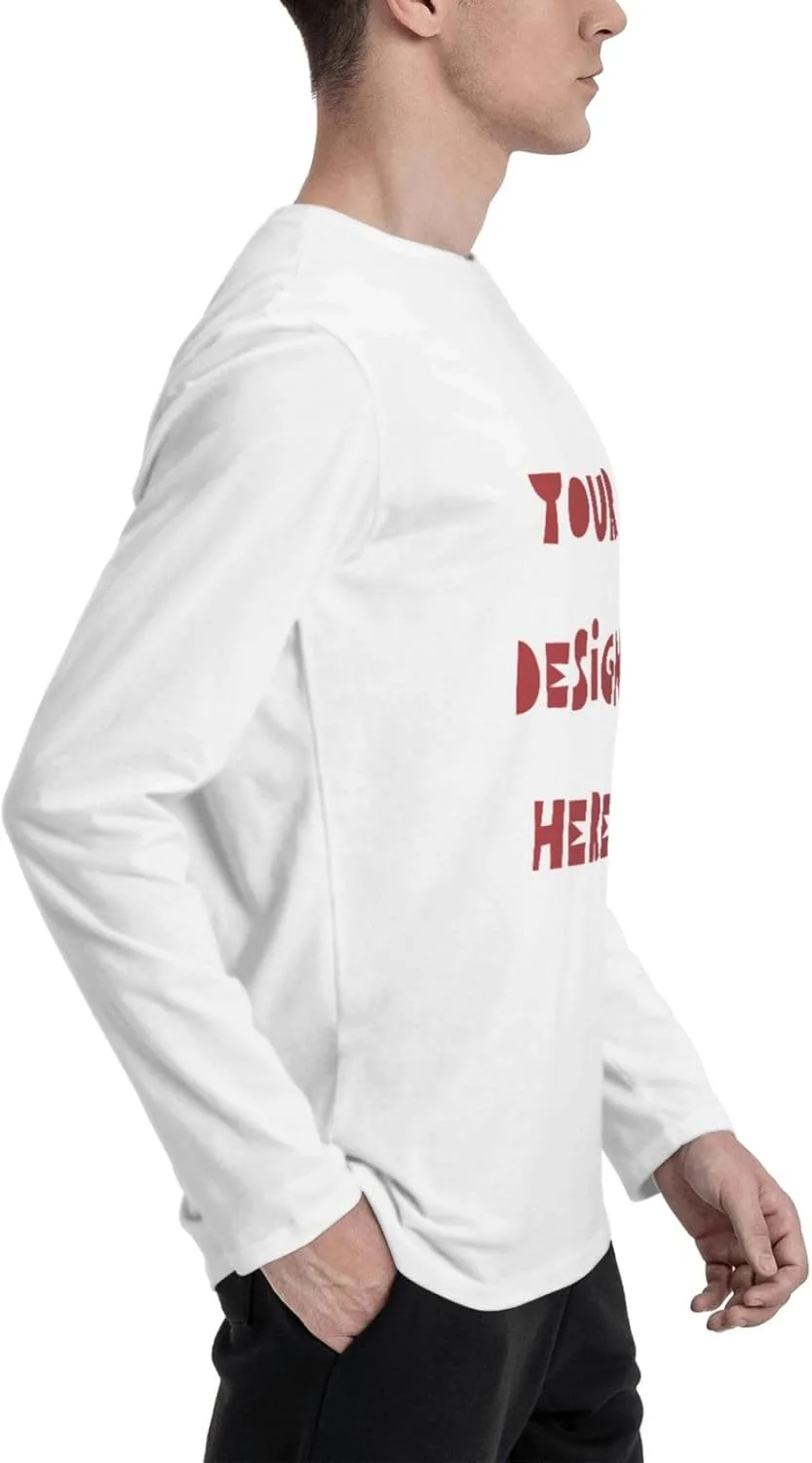 Футболка с длинным рукавом для мужчин Custom Shirt Cotton — фото 4