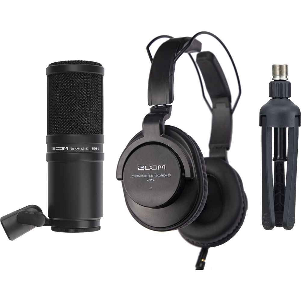 

Комплект микрофонов для подкастов Zoom ZDM-1 с наушниками, ветрозащитой, XLR и настольной подставкой