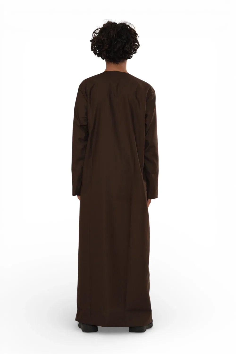 Arabic Thobes Детский коричневый марокканский халат Тобе для мальчиков Ид Джеллаба Рамадан Ид Джубба - K-HM10 — фото 4