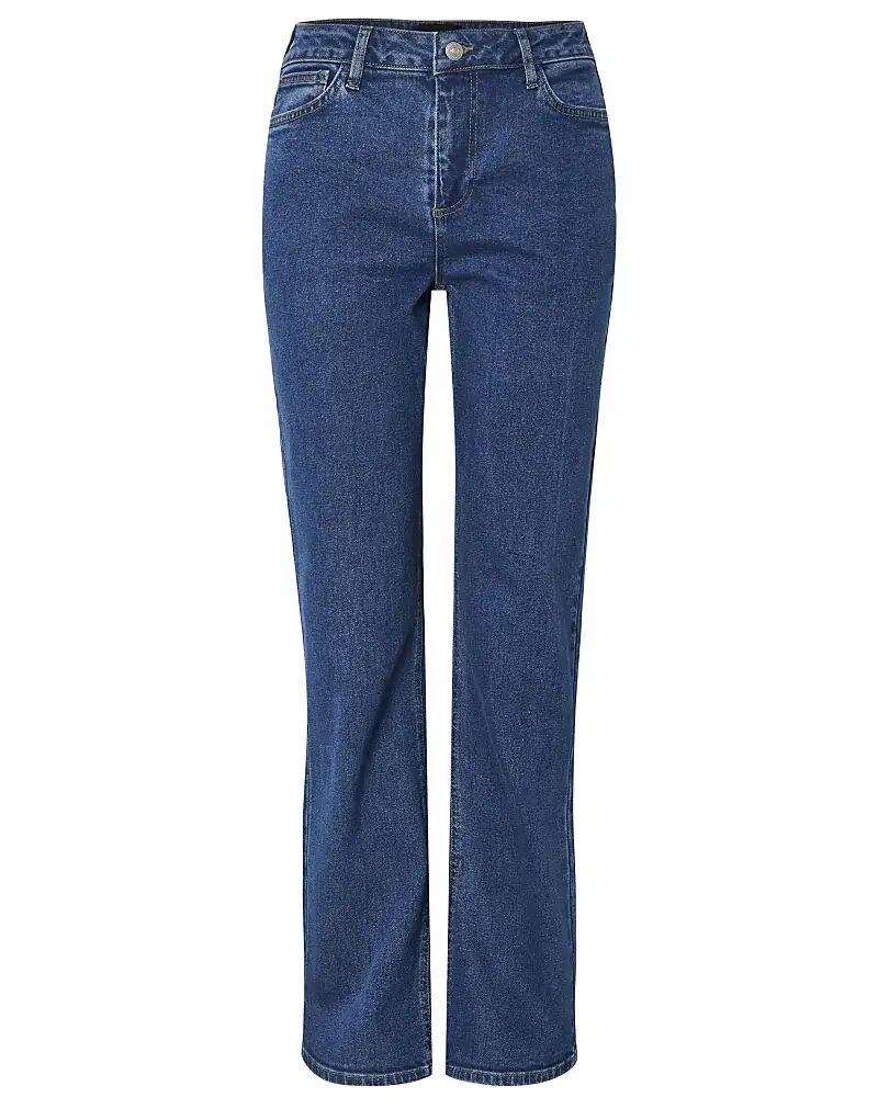 

Джинсы Pieces Straight fit из средне-синего денима
