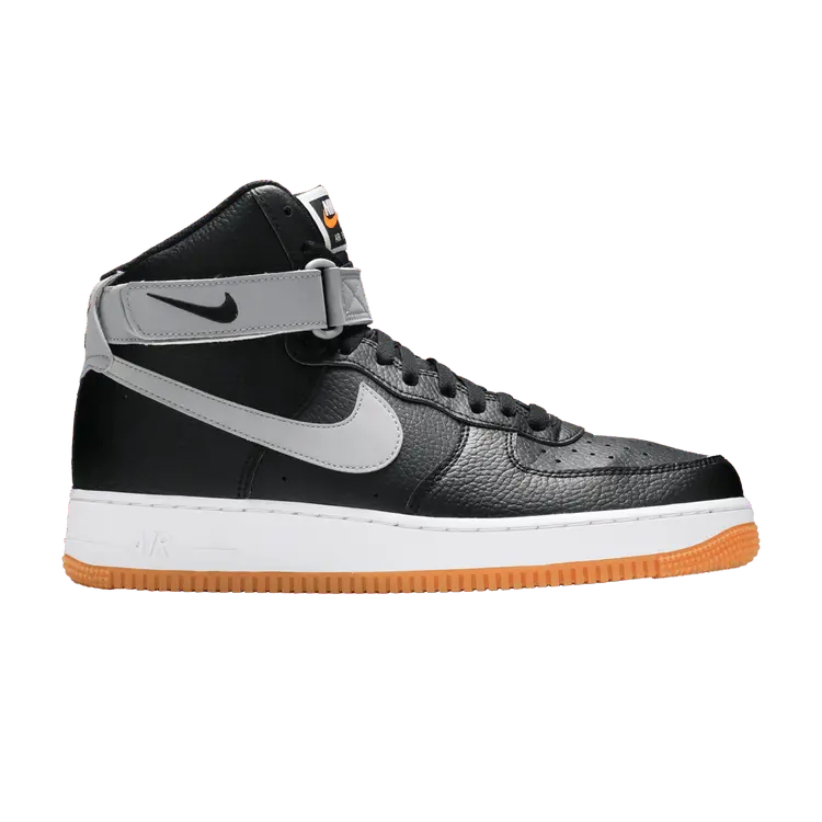 

Кроссовки Nike Air Force 1 High '07 'Black Wolf Grey', черный