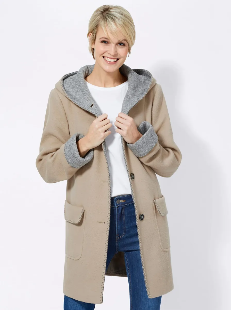 

Casual Looks Анорак, с капюшоном, цвет Stein