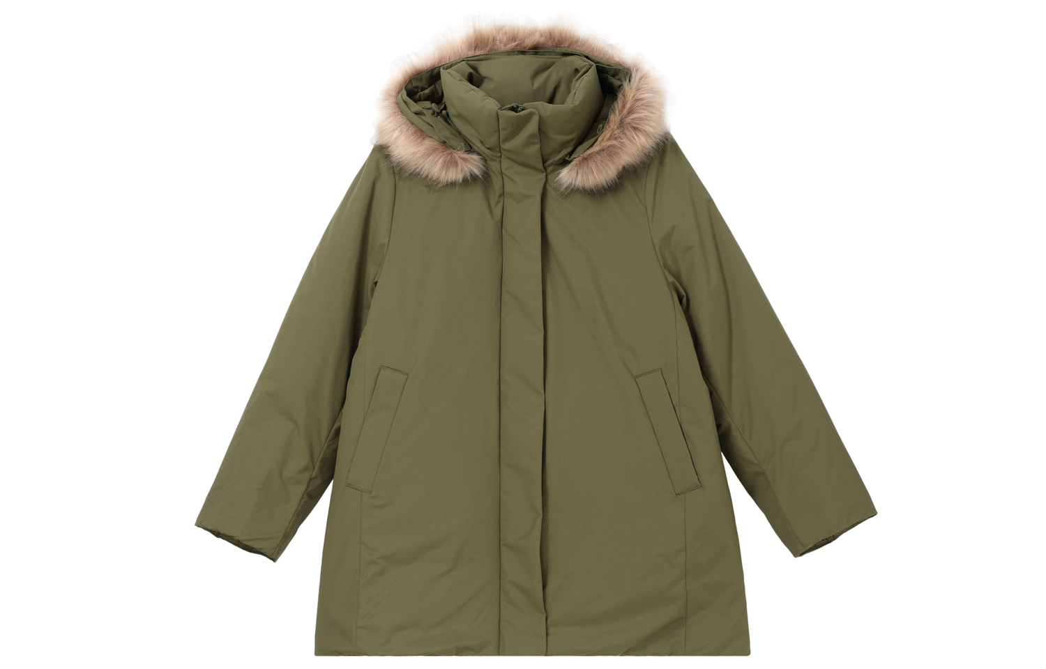 

UNIQLO Женский пуховик оливкового цвета, Olive Green
