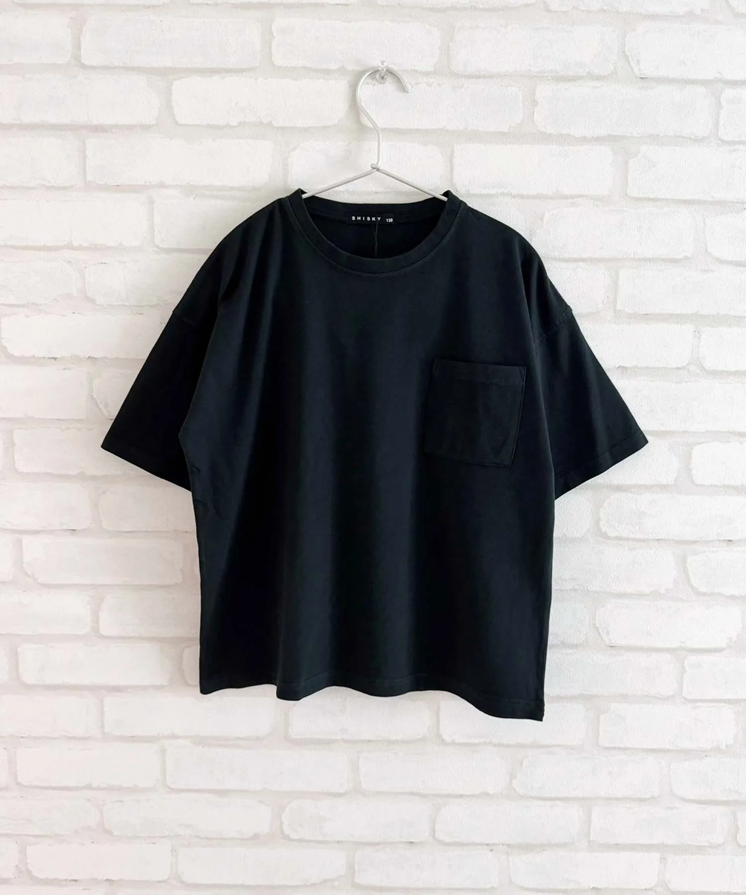 Детская футболка оверсайз с пигментной обработкой Pigment Oversize T-shirt ZI-ON черная