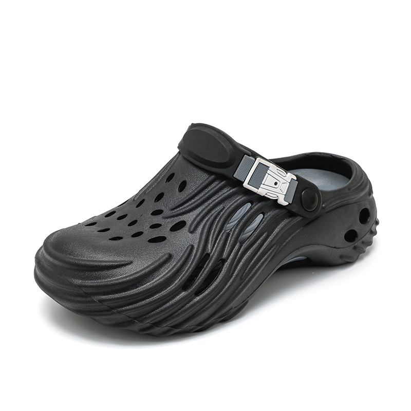 

Wooden Rabbit Клоги мужские черно-серые, цвет Black Gray