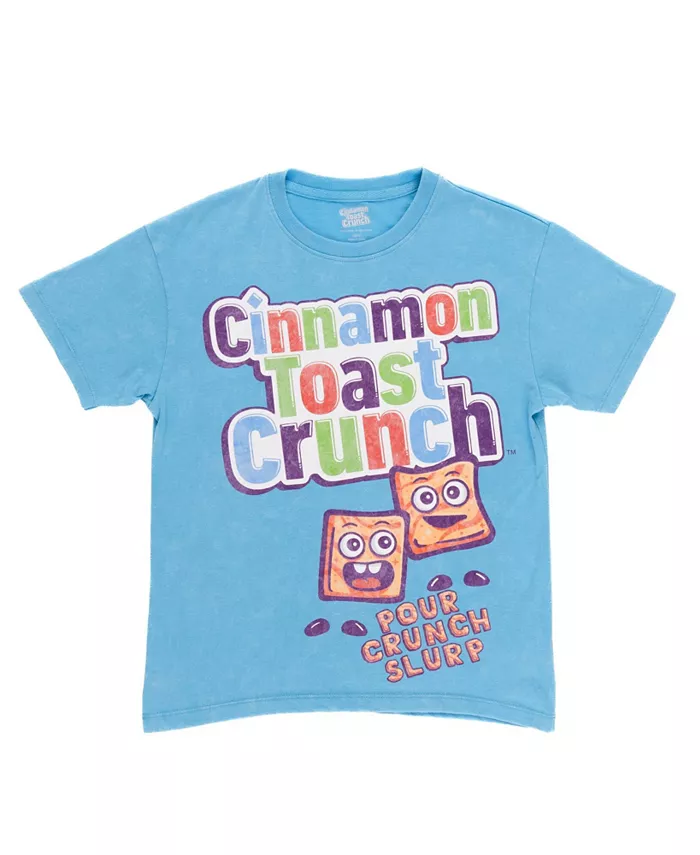 

Футболка с заниженным плечом для мальчиков Little Boys Monster Cereals Matching Family Cinnamon Toast Crunch, синий