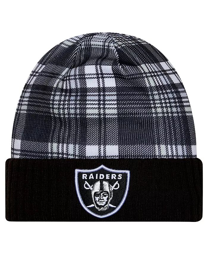 

Мужская черная шапка с манжетами Las Vegas Raiders Sideline Statement New Era