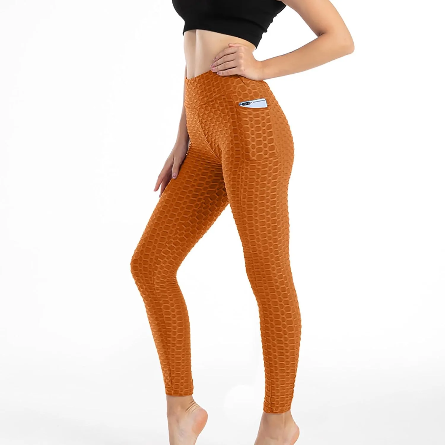 Женские леггинсы для йоги с эффектом коррекции живота High Waisted — фото 2