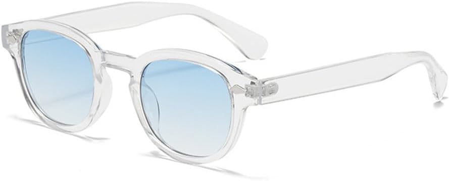 

Солнцезащитные очки с градиентным синим покрытием и круглыми заклепками UV400 для женщин и мужчин, для занятий спортом на открытом воздухе и верховой езды UYPTK, A9 Transparent Blue