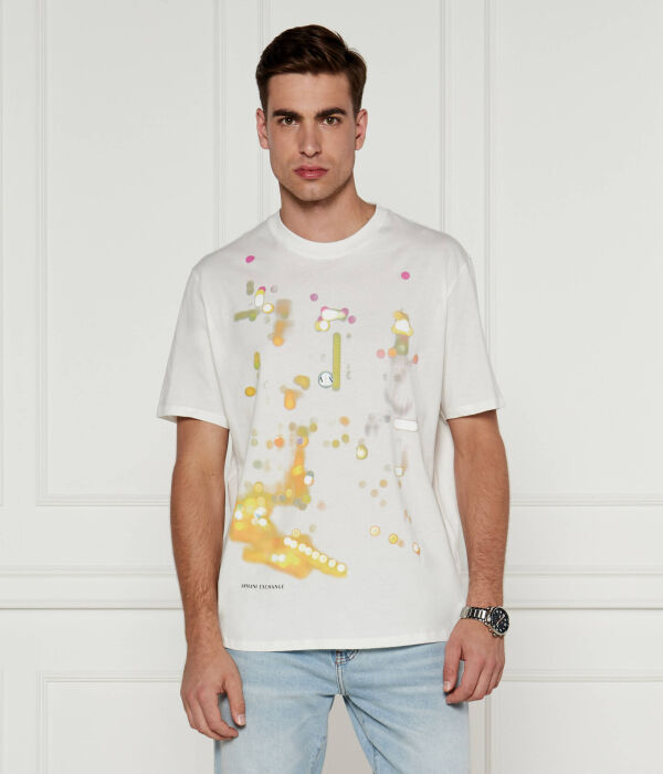 

Футболка мужская Armani Exchange с узором, белый