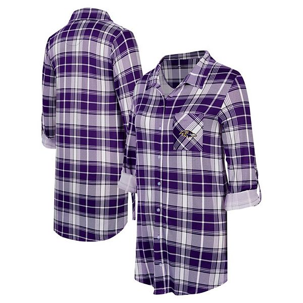 

Женская ночная рубашка concepts sport purple baltimore ravens ashford plaid knit Unbranded