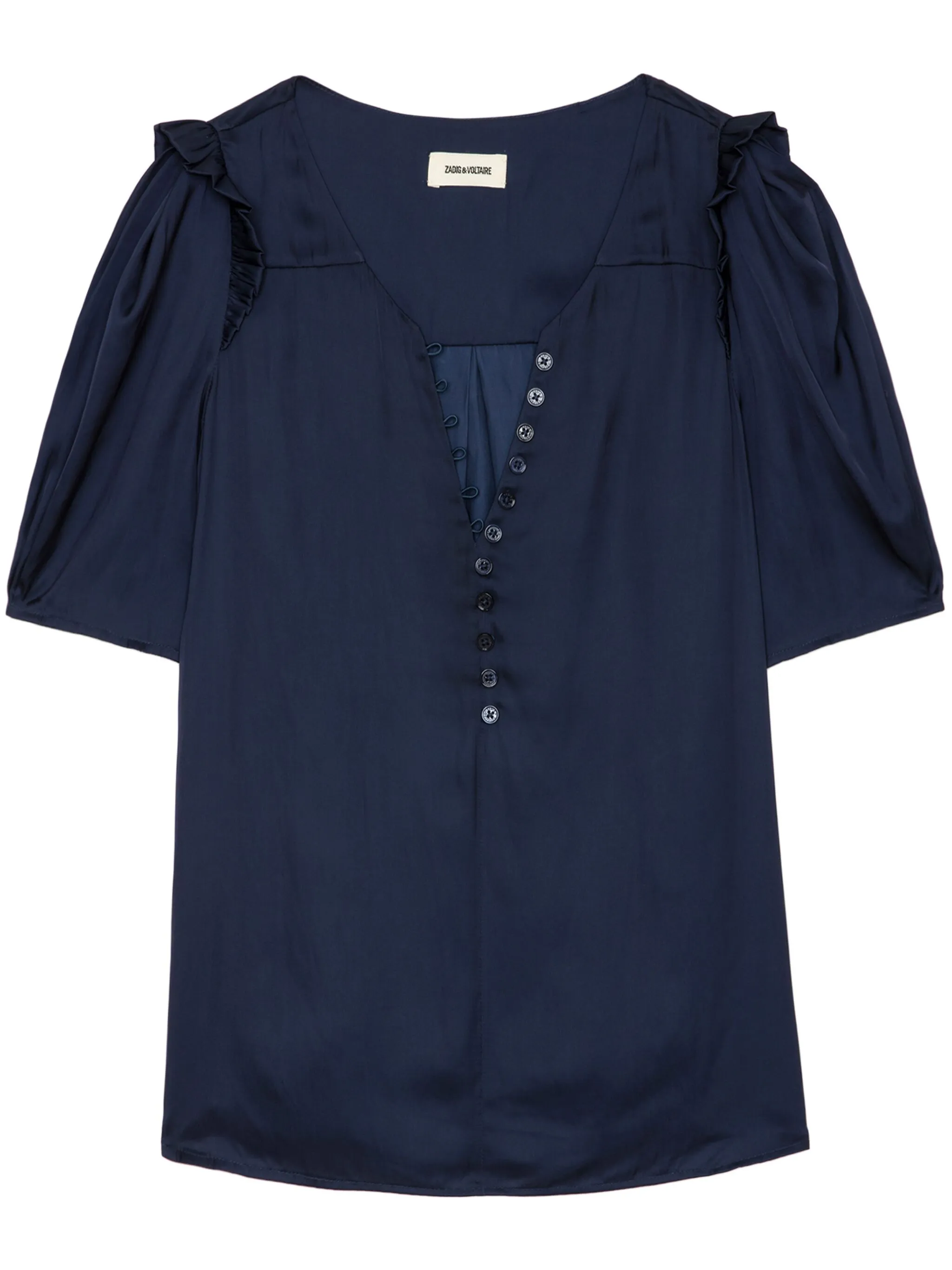 

Топ с объемными рукавами Zadig&Voltaire, синий