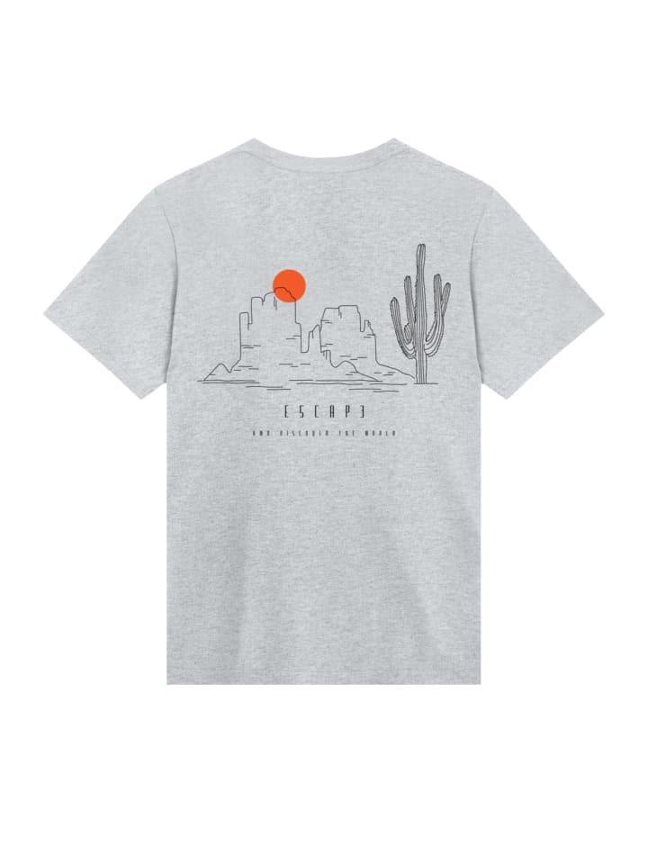 

Футболка Escape Discover the World Savannah в пестром сером цвете F4NT4STIC
