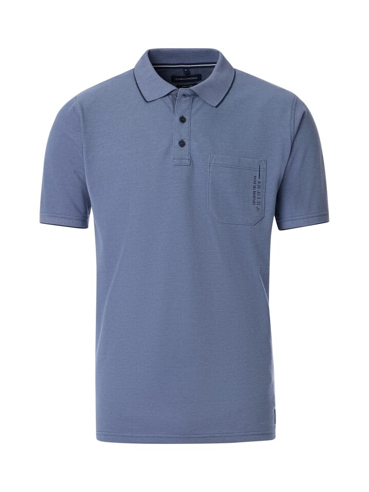 

Поло CASAMODA Polo Shirt, цвет mittelblau