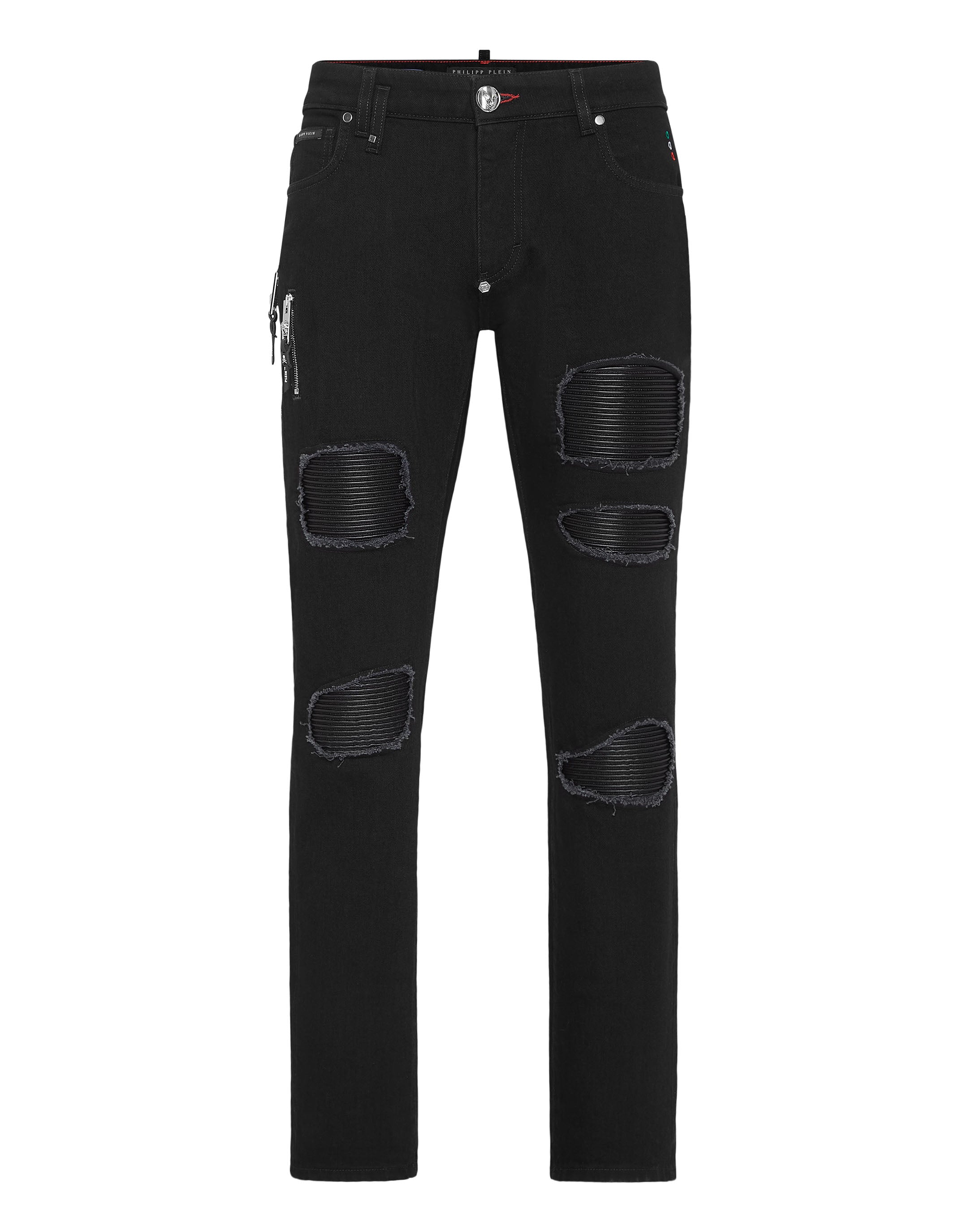 

Джинсовые брюки Rock Star Fit PHILIPP PLEIN, угольно-черный