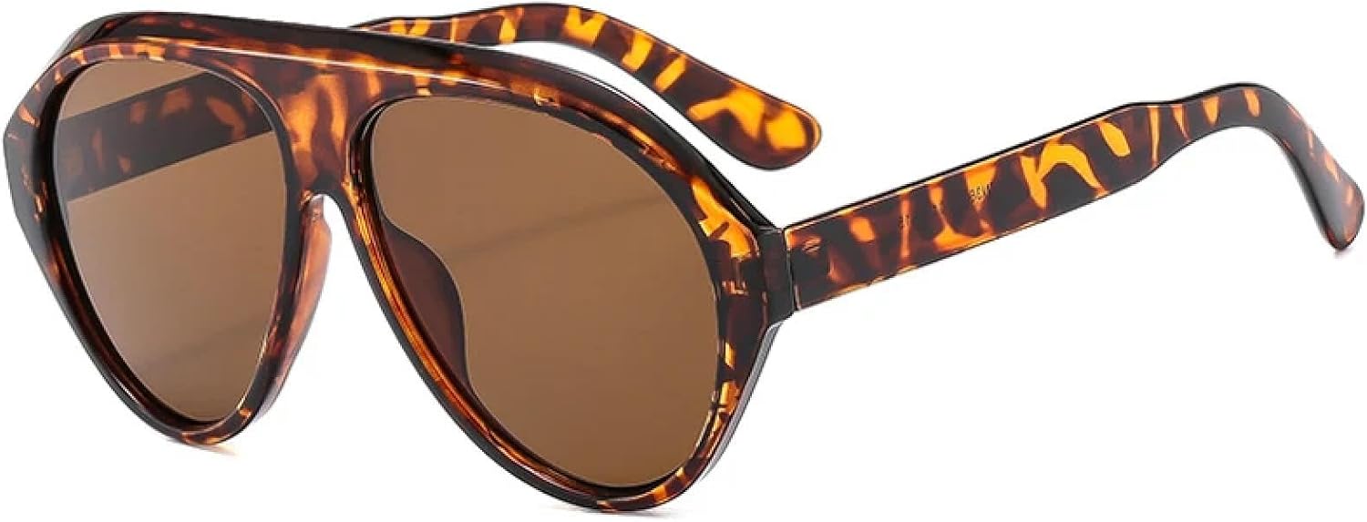 

Модные солнцезащитные очки большого размера для женщин в стиле ретро, ​​конфетные оттенки, защита от УФ-излучения UV400; солнцезащитные очки для мужчин, для занятий спортом на открытом воздухе и вождения TVTBBVV, Leopard Tea