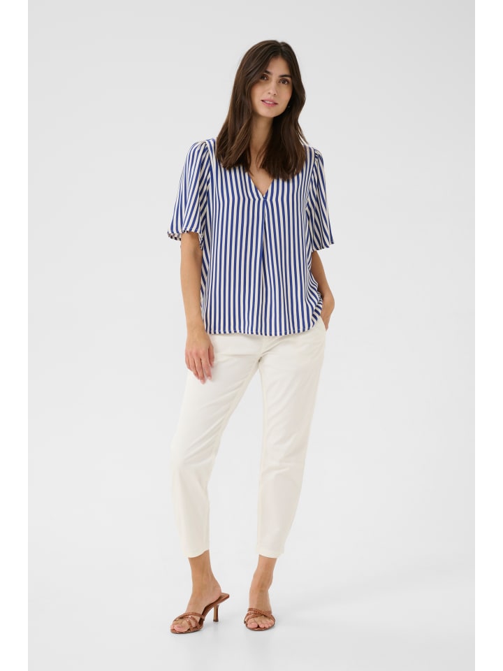 

Блузка CULTURE, цвет mazarine blue/white stripe