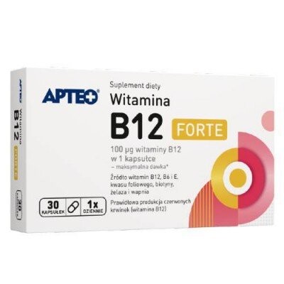 

Apteo, Витамин B12 ФОРТЕ, 30 капс.