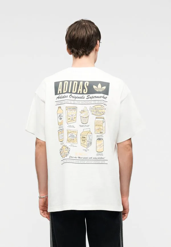 Футболка унисекс с принтом в виде плаката магазина mart. Adidas Originals, White