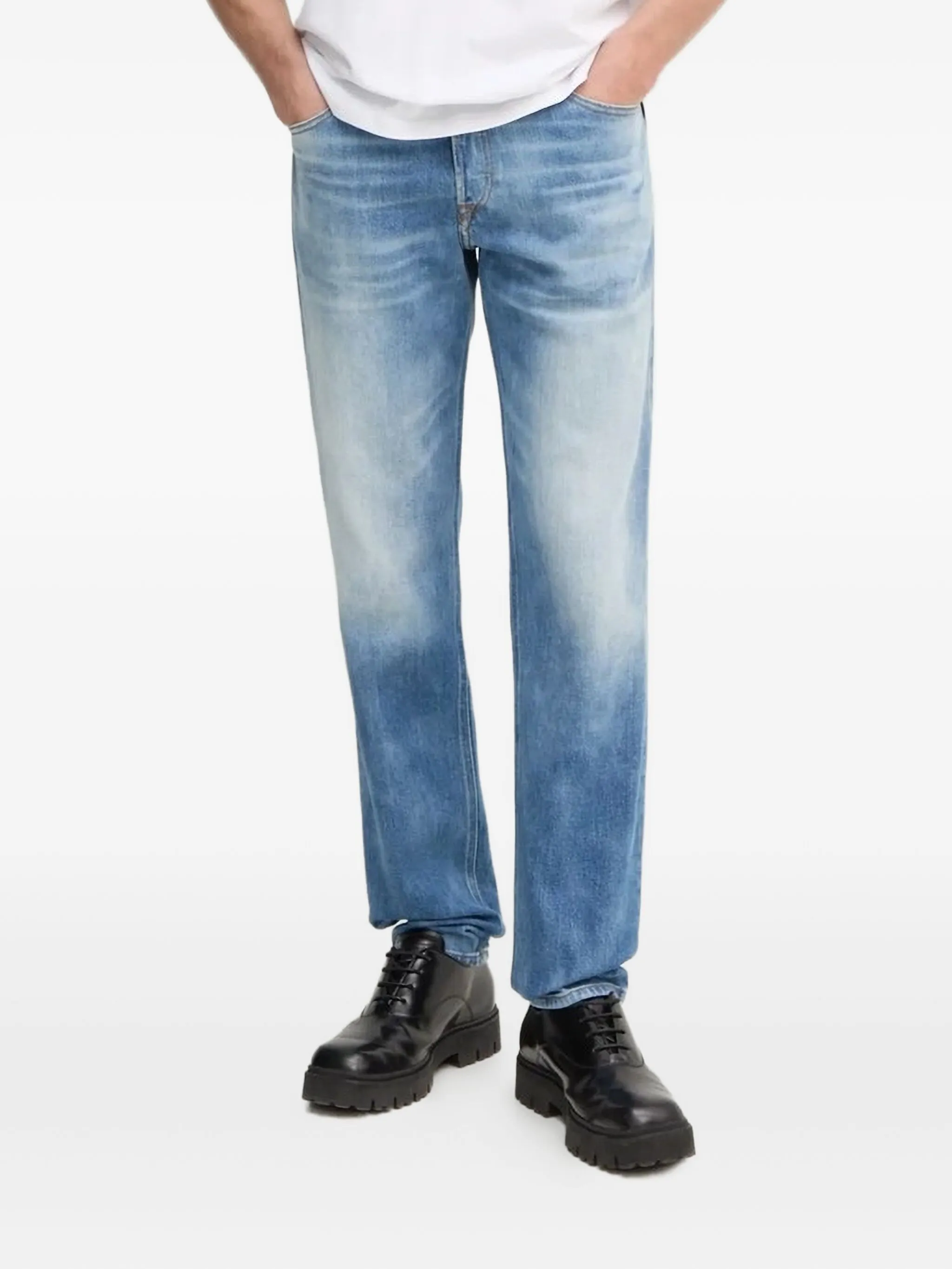 

Джинсы с эффектом потертости Diesel, синий