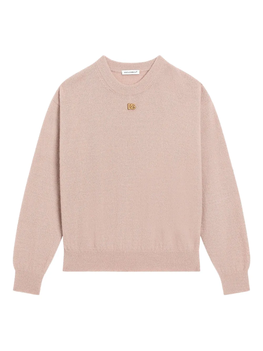 

Свитер с логотипом Dolce & Gabbana Kids, розовый