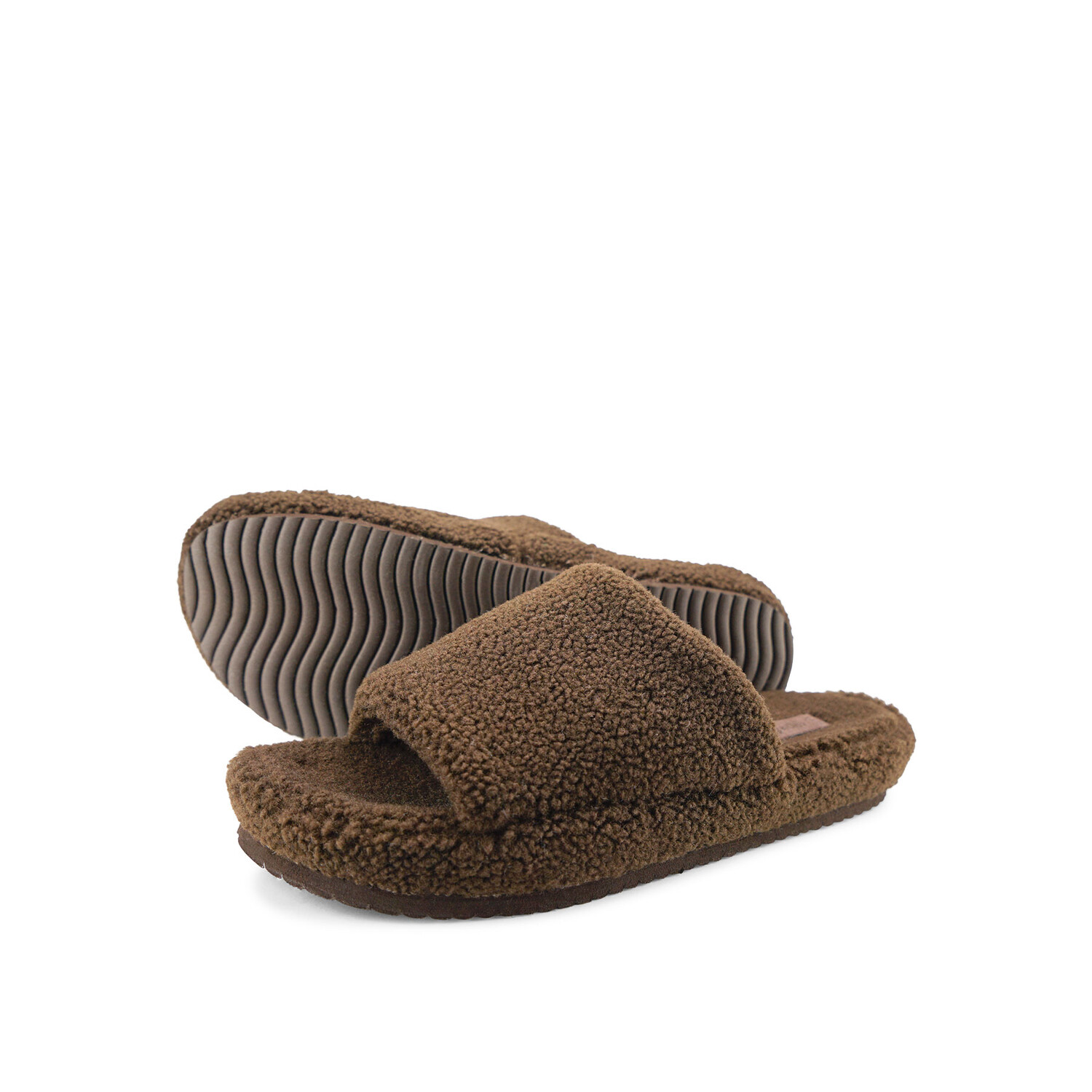 

Тапочки Flip Flop Hausschuh home*slide teddy, коричневый