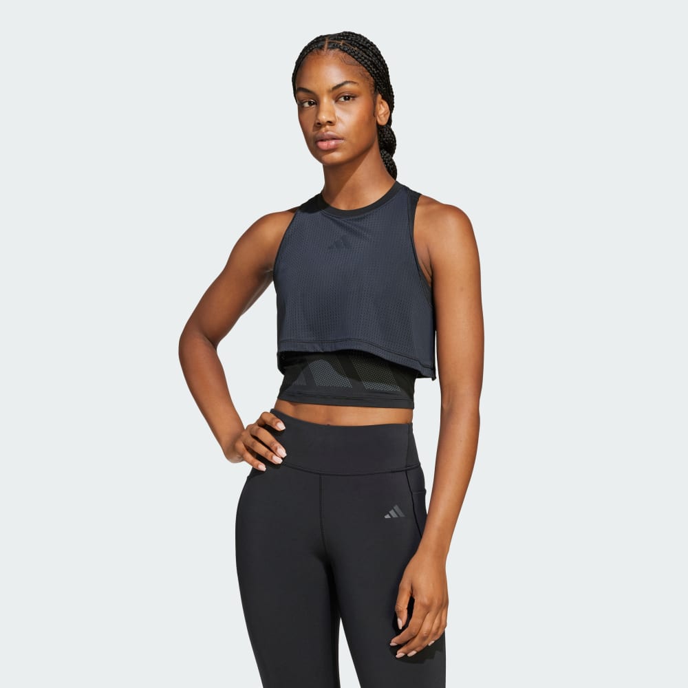 

Спортивный топ Adidas Cool Intensity 2-in-1 Workout Tank Top, черный