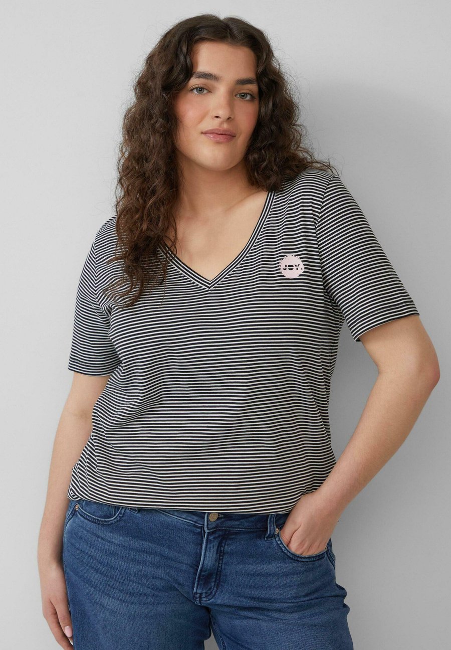 

Футболка s.Oliver Print T-shirt, Schwarz/Black