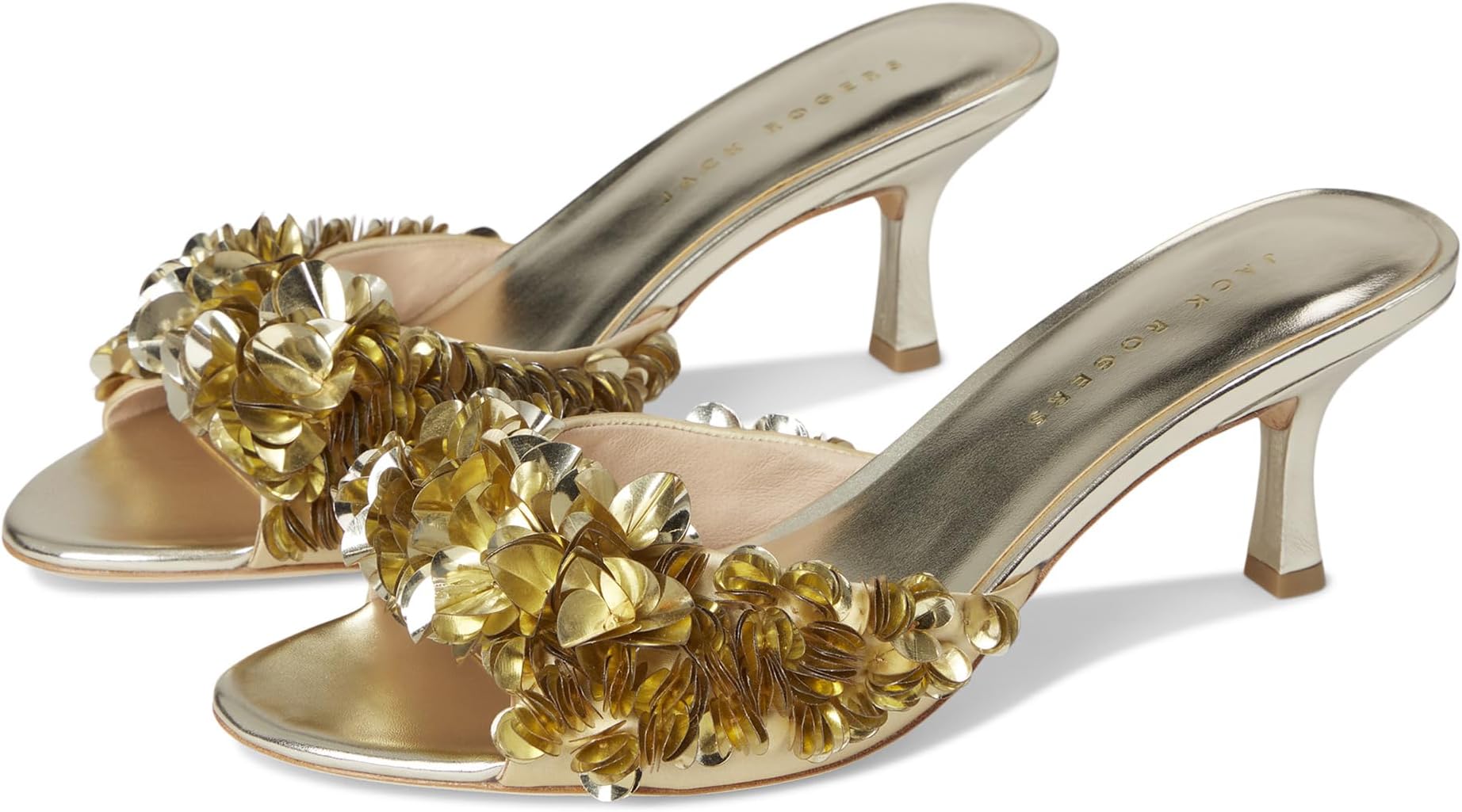 Туфли Jack Rogers Women's Crown Sequin Sandals, Gold