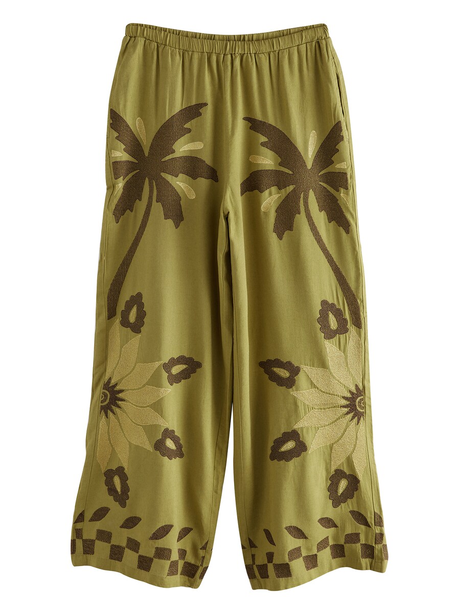 

Широкие брюки Next, цвет Green/Khaki