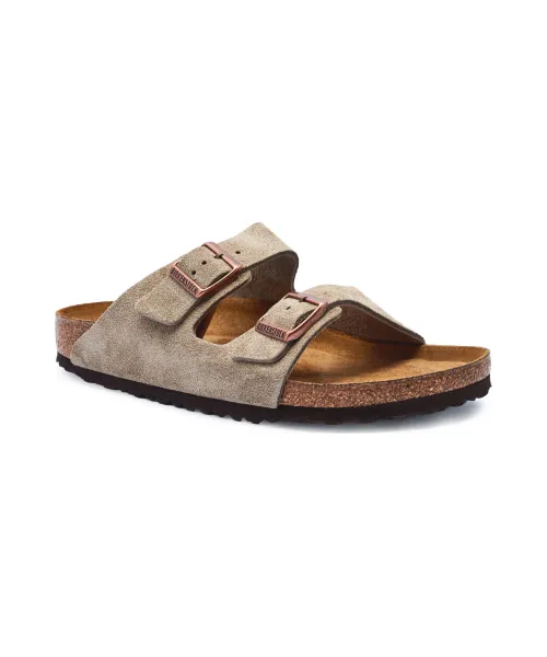 

Тапочки из кожи Аризона Narrow fit Birkenstock, бежевый