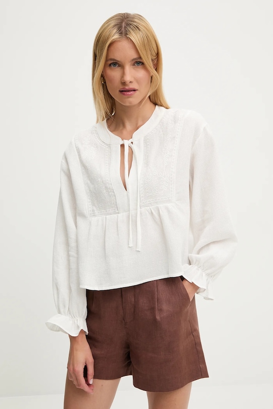 

Хлопковая блузка Answear.Lab, белый