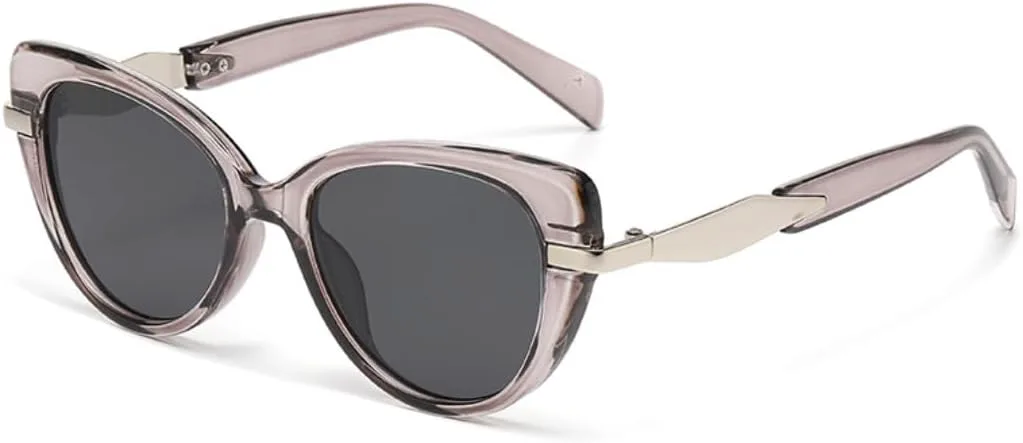 

Солнцезащитные очки с защитой UV400 | Градиентный цвет "кошачий глаз" | для женщин и мужчин, для занятий спортом на открытом воздухе и вождения DSVIGF, Grey