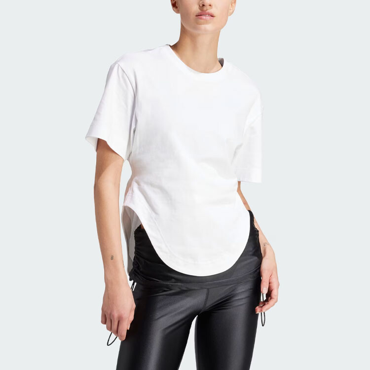 Футболка из органического хлопка с логотипом Stella McCartney Adidas — фото 2