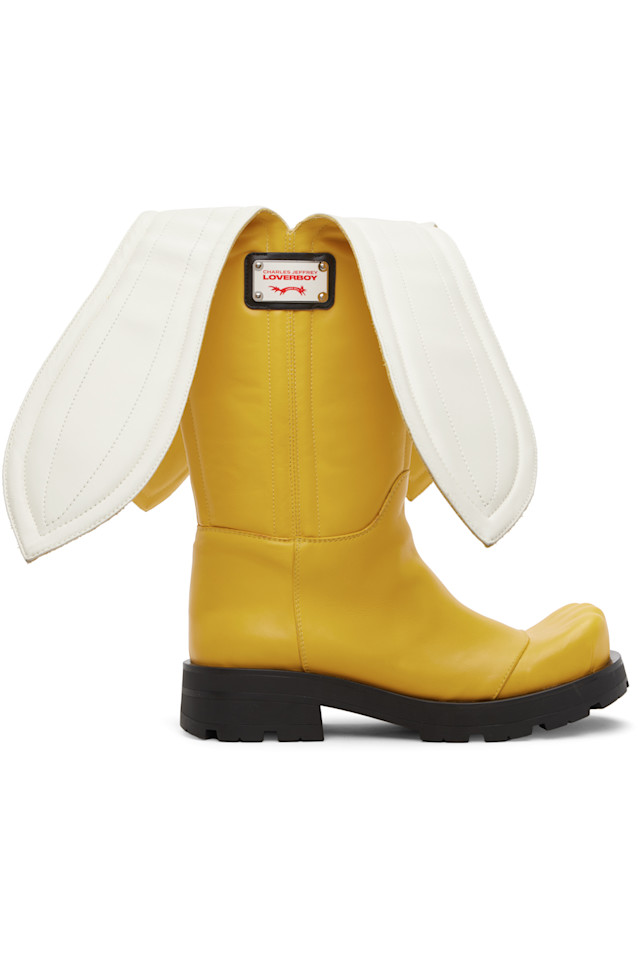 

Банановые кошачьи сапоги Charles Jeffrey Loverboy, желтый