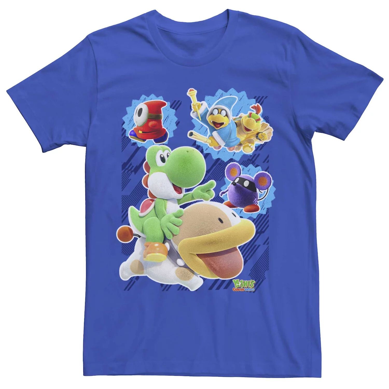 

Мужская футболка с персонажем Nintendo Yoshi's Crafted World Licensed Character
