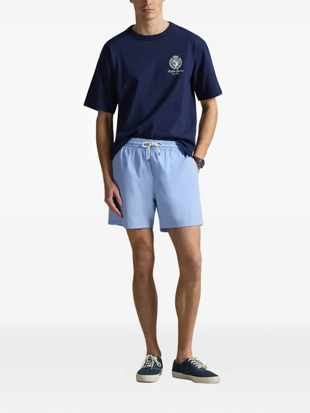 Классические плавательные шорты traveler POLO RALPH LAUREN, синий — фото 2