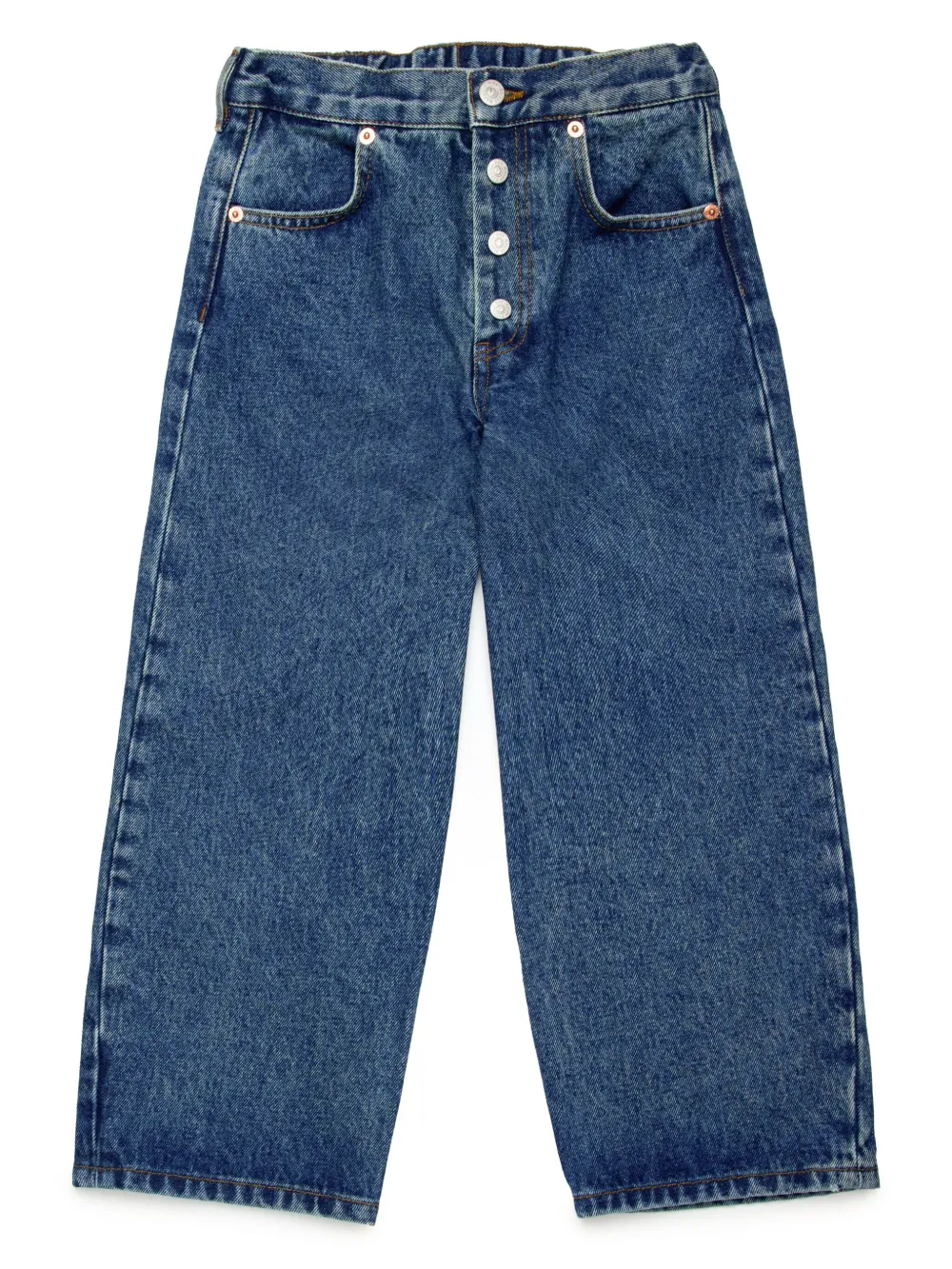 

Прямые джинсы MM6 Maison Margiela Kids, синий