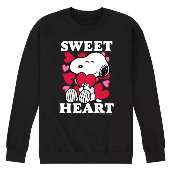 

Мужская флисовая толстовка Peanuts Sweetheart Licensed Character, черный