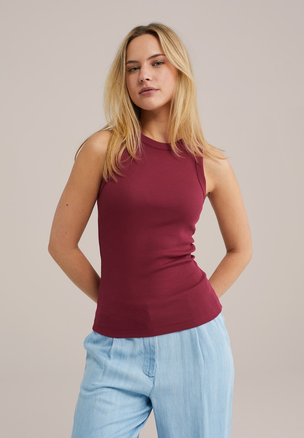 

Топ SINGLET WE Fashion, металлик красный