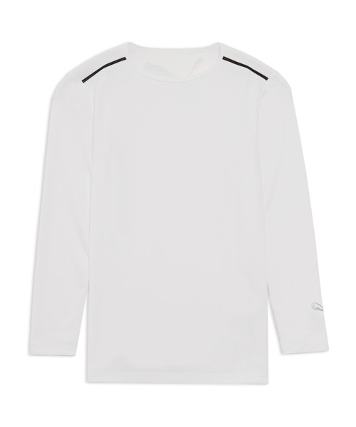 

Мужская футболка-поло с длинным рукавом и высоким воротником PUMA Shadow Cat, белая