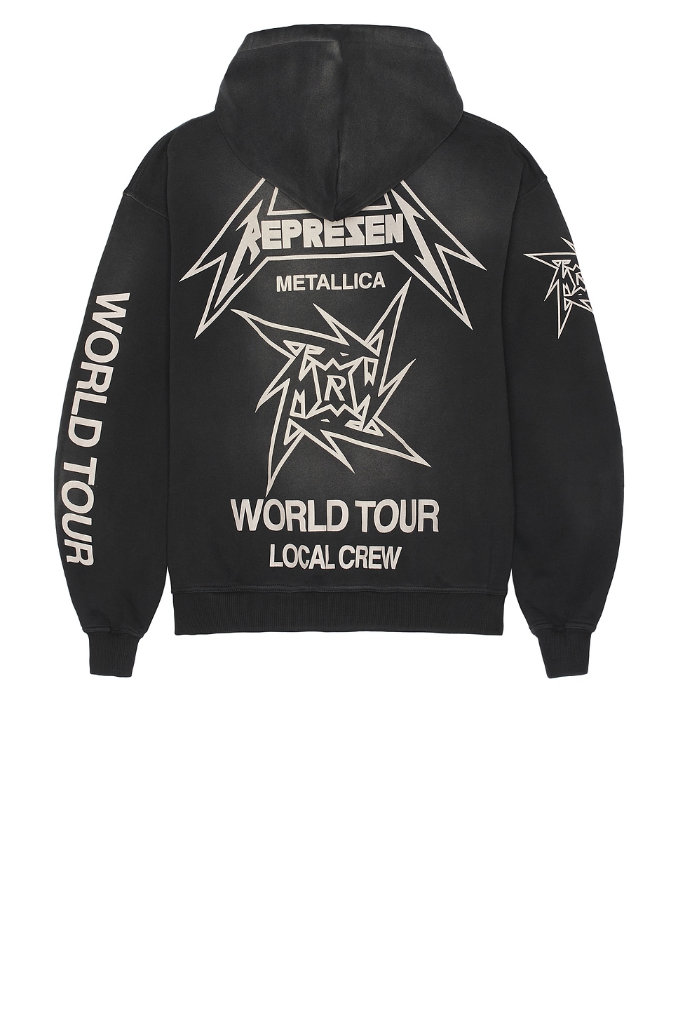 

X metallica толстовка с капюшоном на молнии к 40-летию, stained black