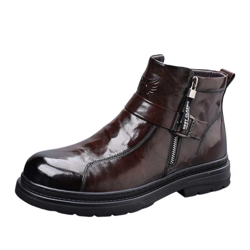 

Ботильоны мужские Help, Brown Fleece-Lined