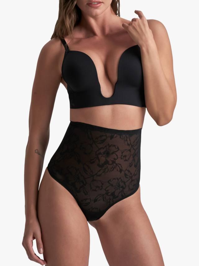 

Кружевное моделирующее стринги с высокой талией Bye Bra, Black