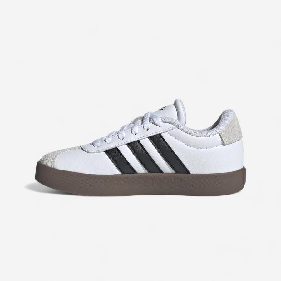 Детские спортивные кроссовки ADIDAS VL Court белые/черные/серые — фото 2