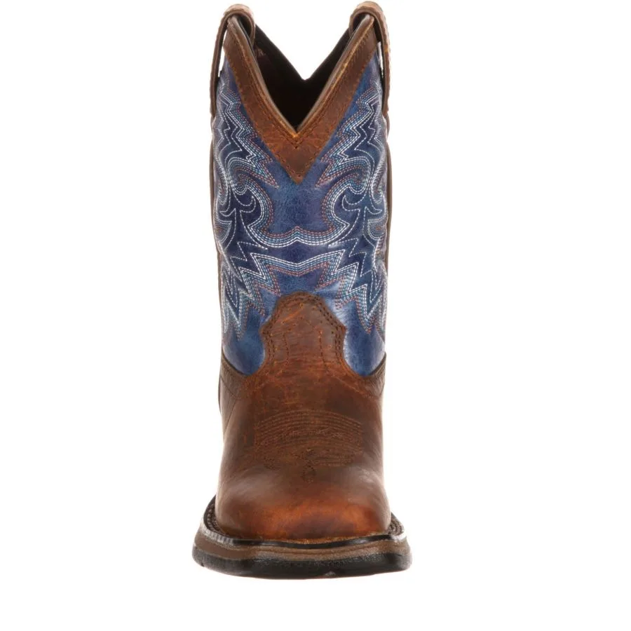 Детский бунтарь Lil' Rebel от Kids' Western Boot Durango, темно-коричневый and синий — фото 3