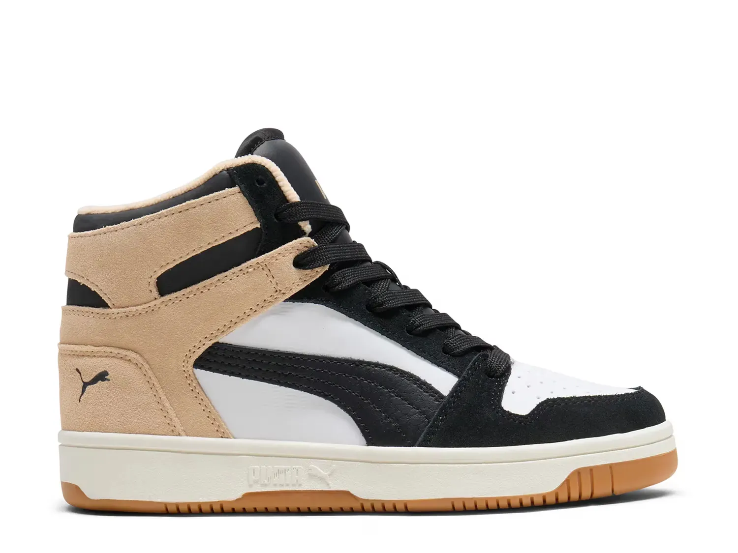 Высокие кроссовки - женские Puma, Black/White/Beige