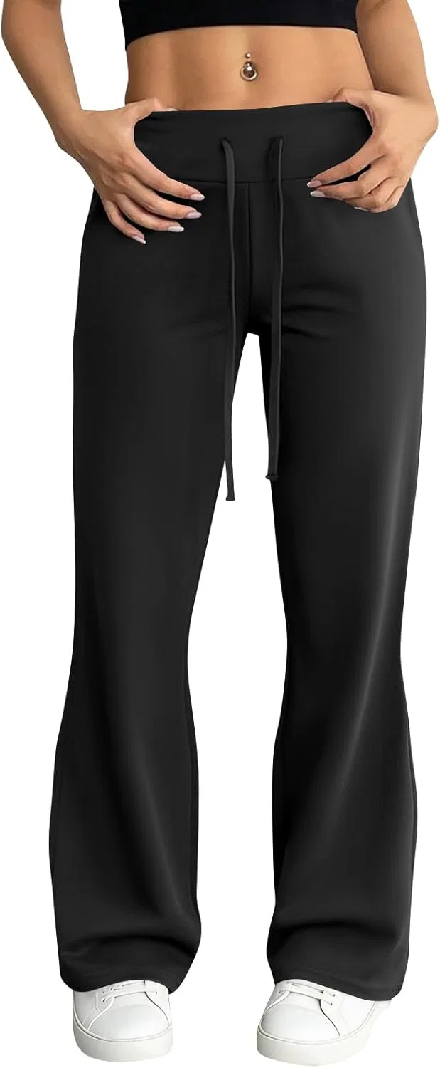 Женские леггинсы клеш с широкими штанинами, Generic, A03 Black